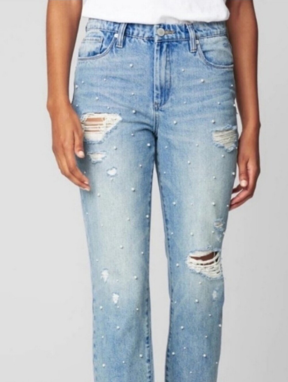 BlankNyc Distressed Pearl Jeans